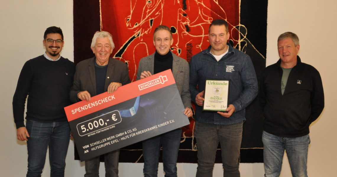 5000 Euro vom Hellenthaler Schoeller Werk